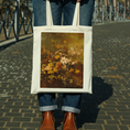 Load image into Gallery viewer, Vintage Autumn Oil Painting Tote