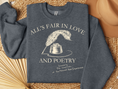 Load image into Gallery viewer, Love and Poetry Graphic Sweatshirt
