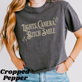 Load image into Gallery viewer, Lights, Camera, B!t$h Smile Vintage Graphic Tee