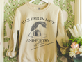 Load image into Gallery viewer, Love and Poetry Graphic Sweatshirt