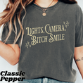 Load image into Gallery viewer, Lights, Camera, B!t$h Smile Vintage Graphic Tee