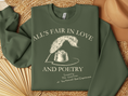 Load image into Gallery viewer, Love and Poetry Graphic Sweatshirt