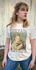 Load image into Gallery viewer, Karma is a Cat Art Nouveau Graphic Tee