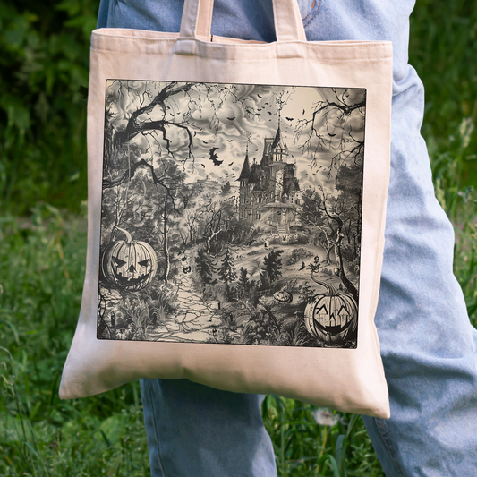 Spooky Toile Tote