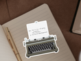 Load image into Gallery viewer, "The Chairman" TTPD Typewriter Sticker
