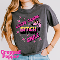 Load image into Gallery viewer, Lights Camera Bitch Smile T-Shirt
