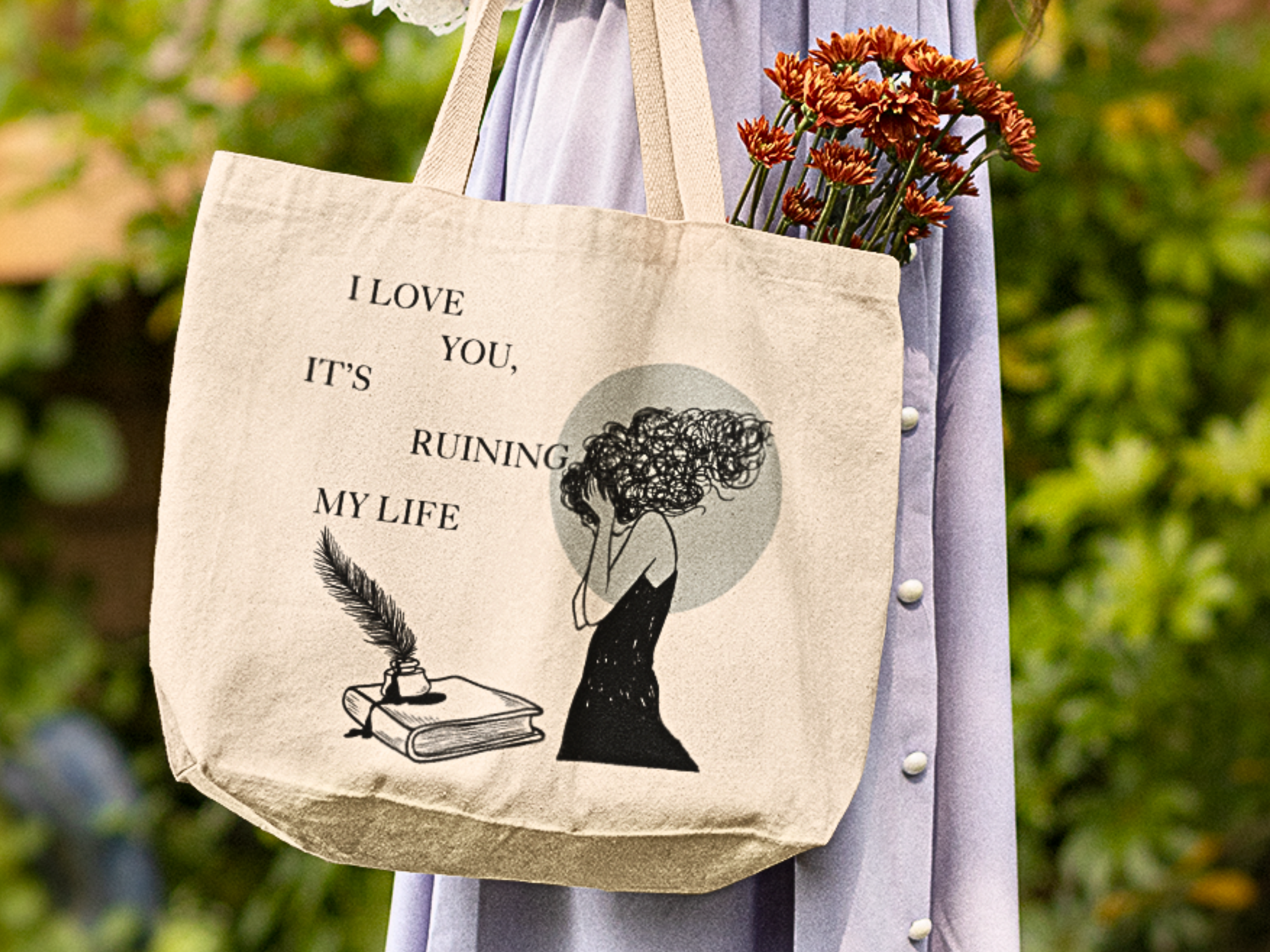 TTPD "I Love You, It's Ruining Me" Tote Bag