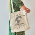 Load image into Gallery viewer, All's Fair In Love And Poetry Tote Bag
