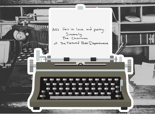 "The Chairman" TTPD Typewriter Sticker