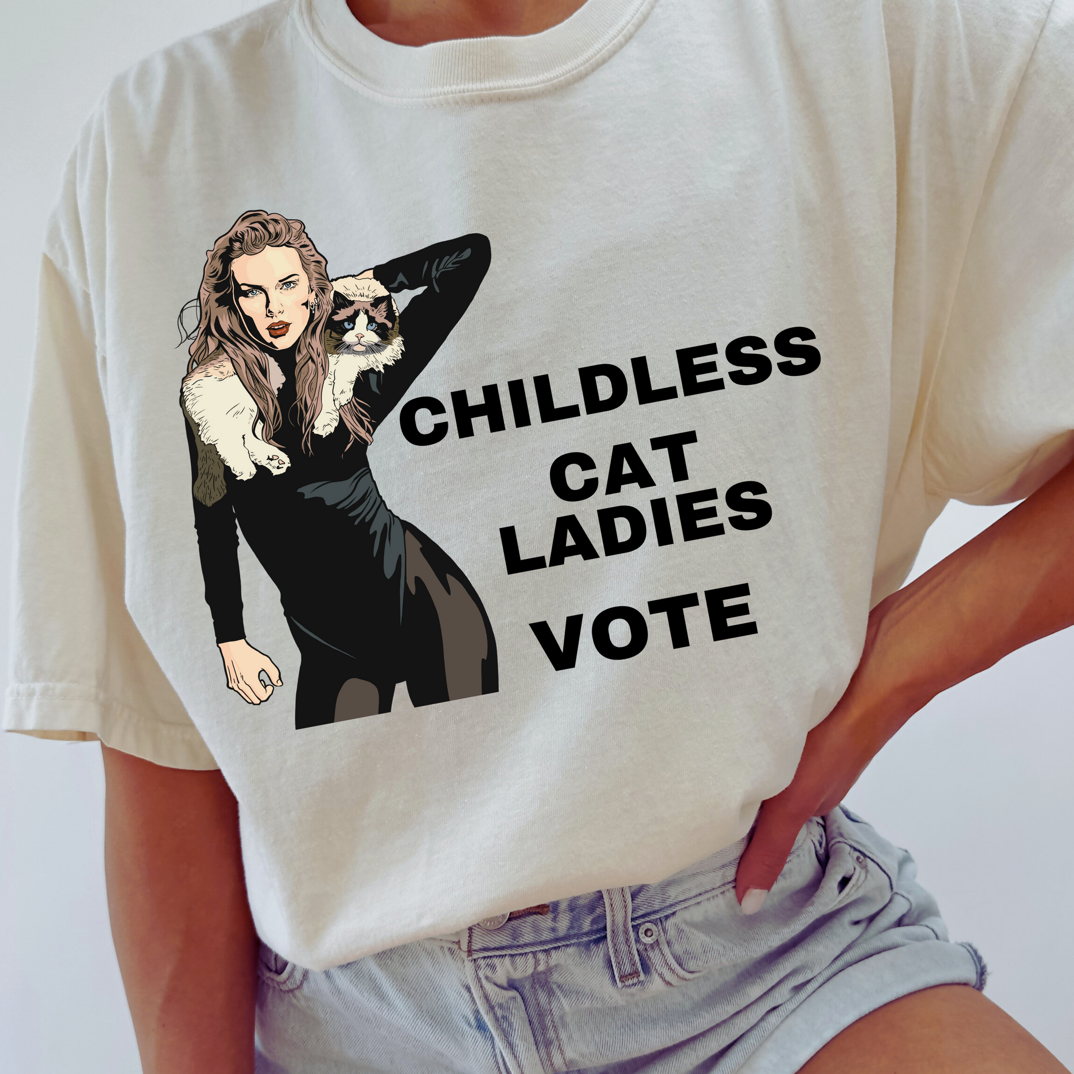 Childless Cat Ladies Vote Swiftie T-Shirt/Sweatshirt