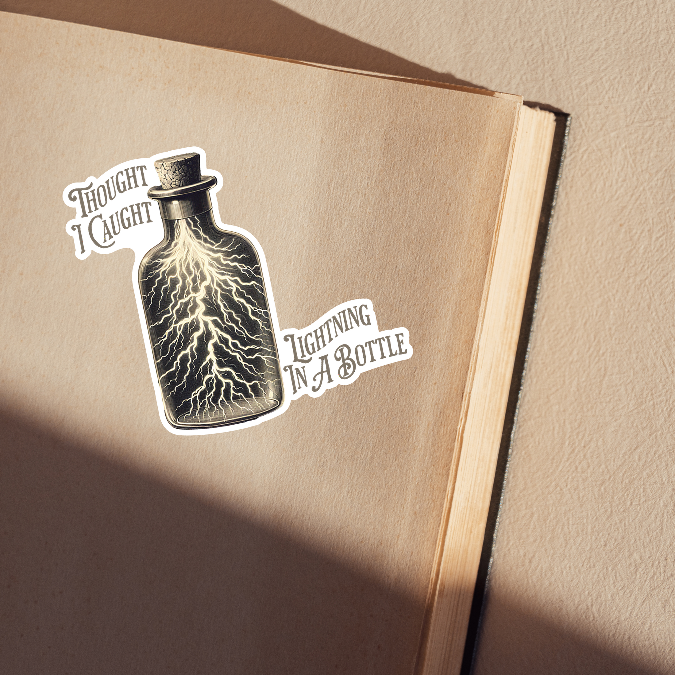 "The Prophecy, Lighting in a Bottle" Sticker