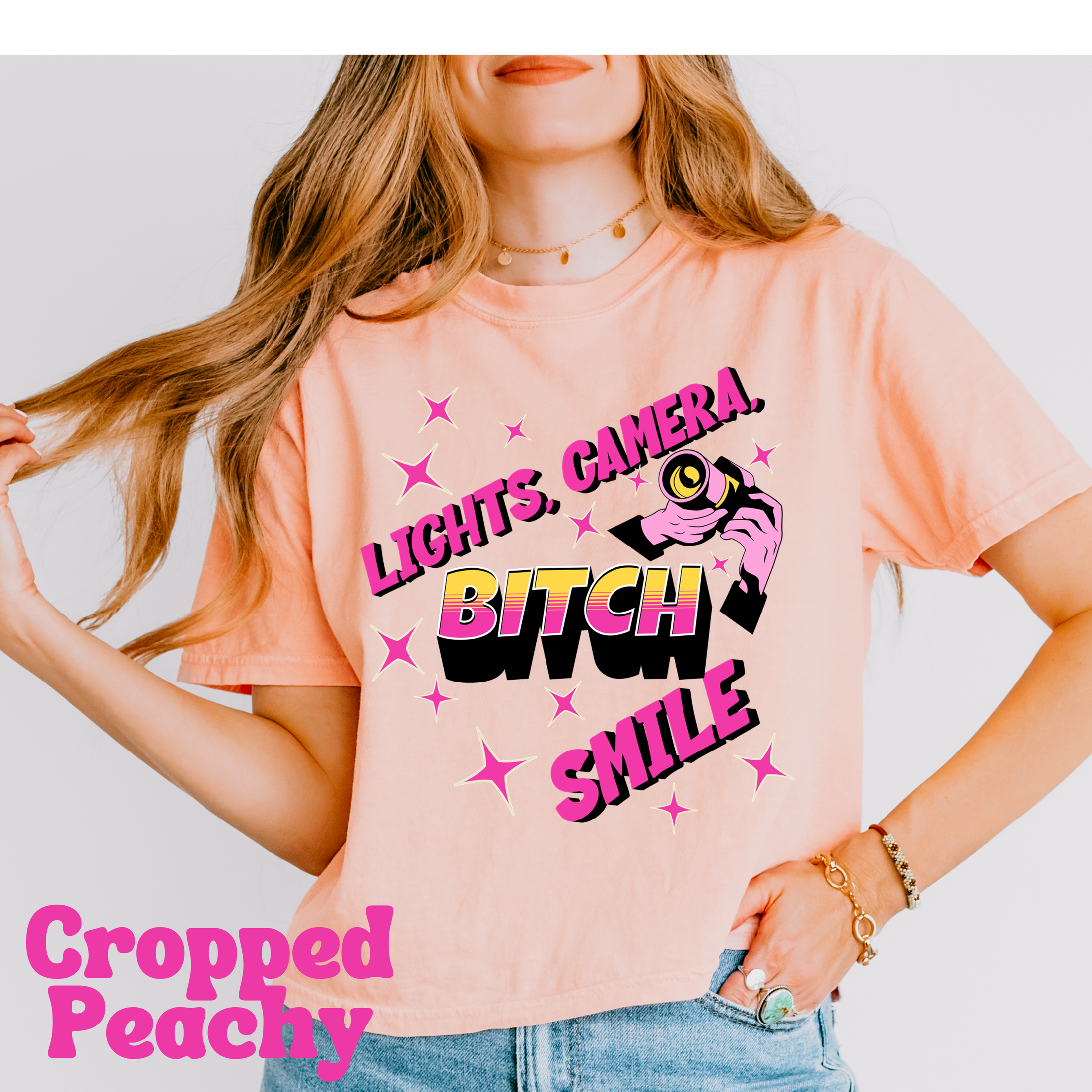 Lights Camera Bitch Smile T-Shirt