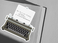 Load image into Gallery viewer, "The Chairman" TTPD Typewriter Sticker
