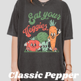 Load image into Gallery viewer, "Eat Your Veggies" Retro Print Shirt
