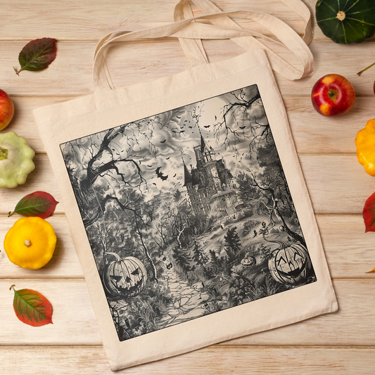 Spooky Toile Tote