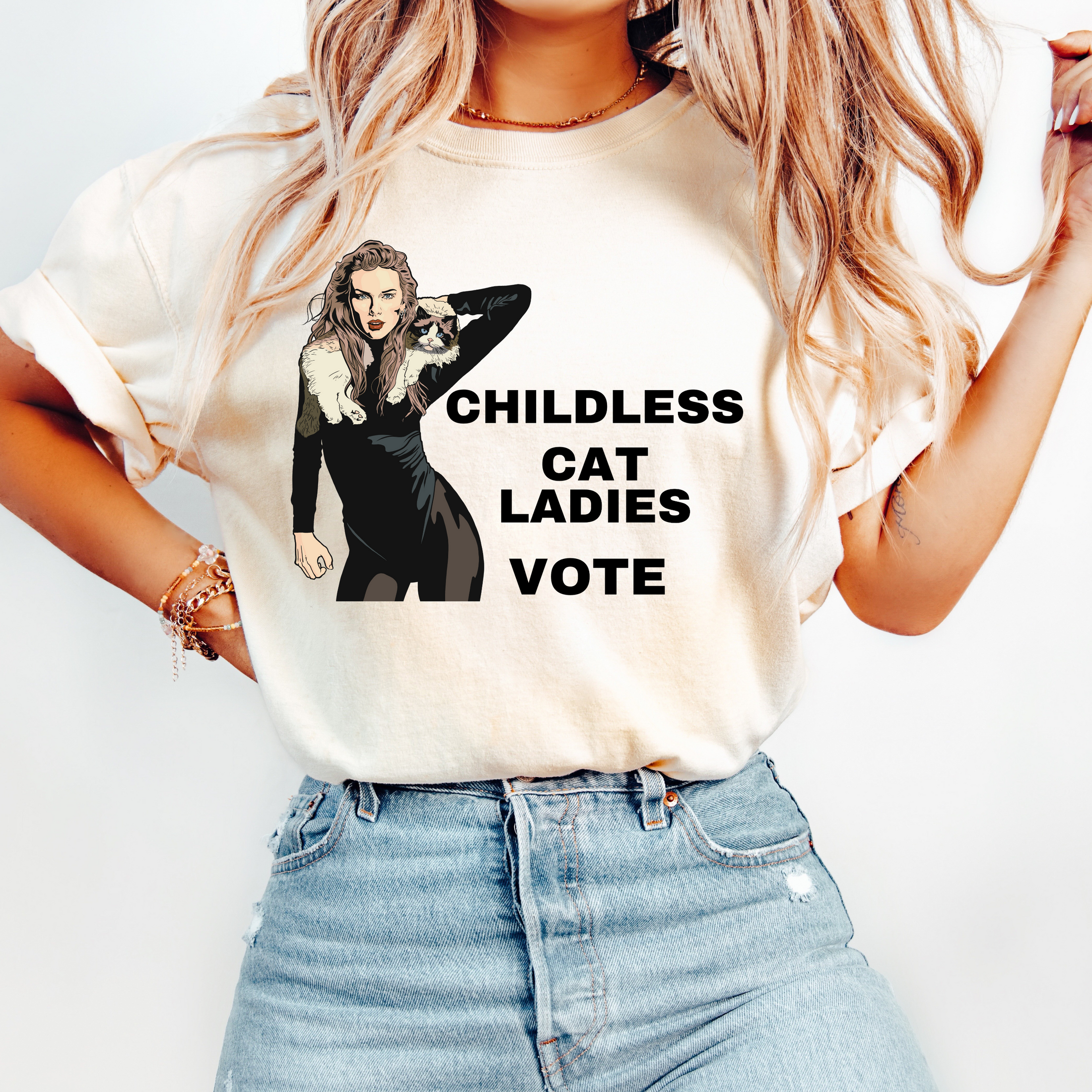 Childless Cat Ladies Vote Swiftie T-Shirt/Sweatshirt