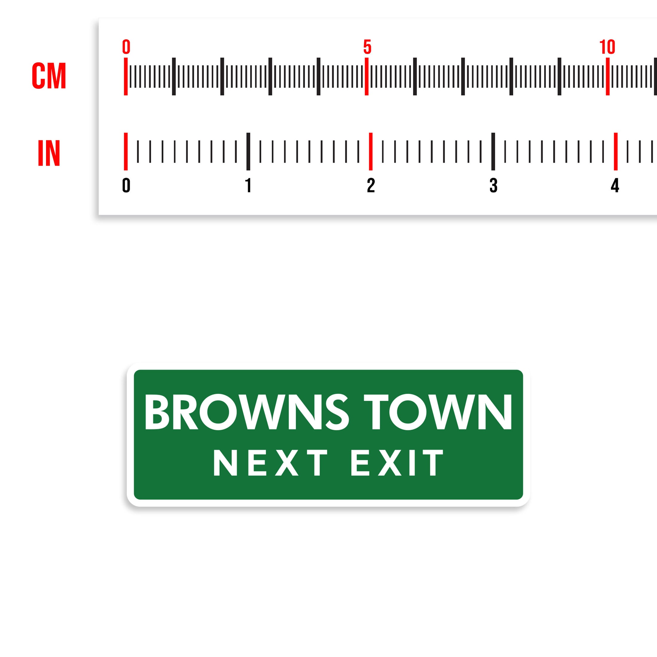 Browns Town Sticker