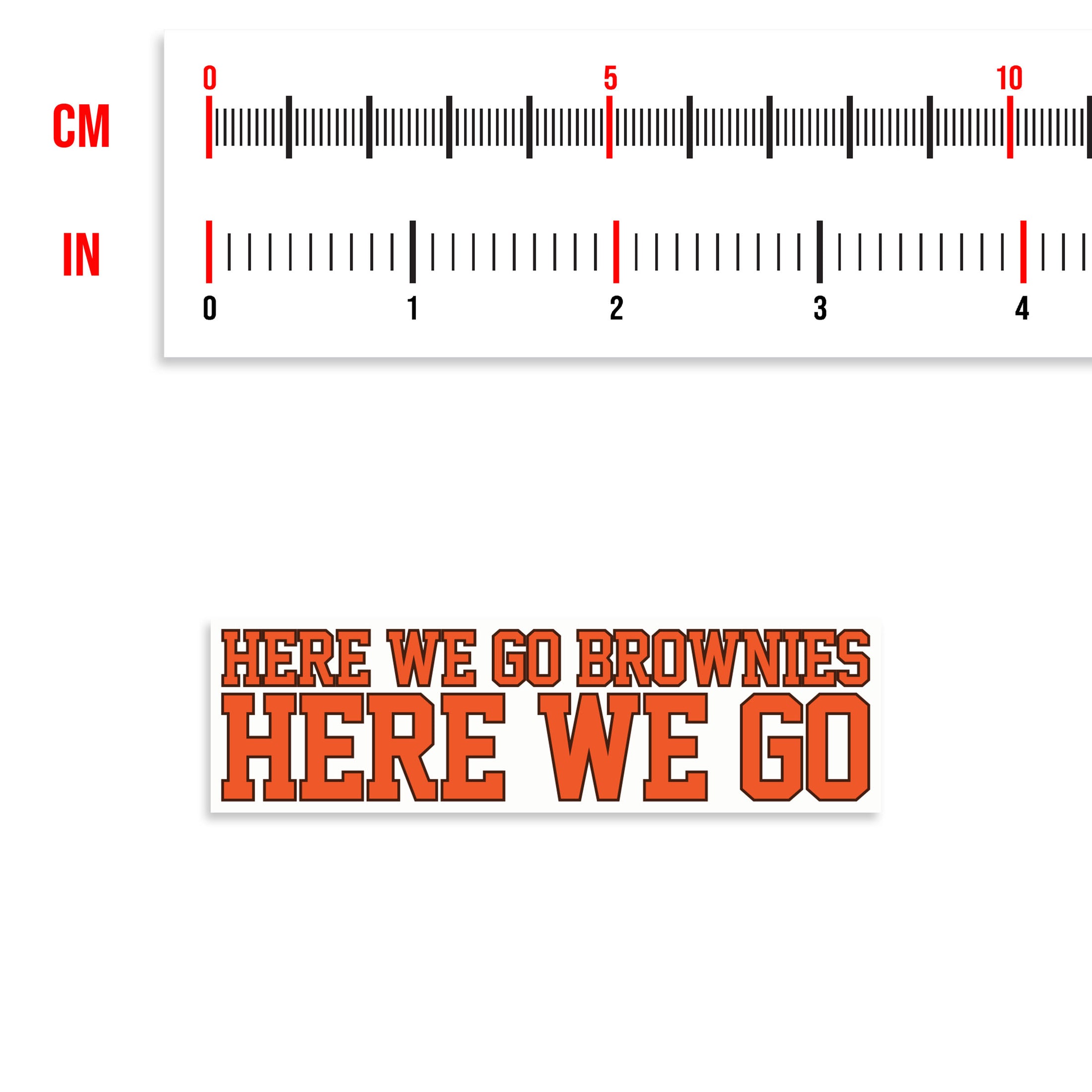 Here We Go Brownies Sticker