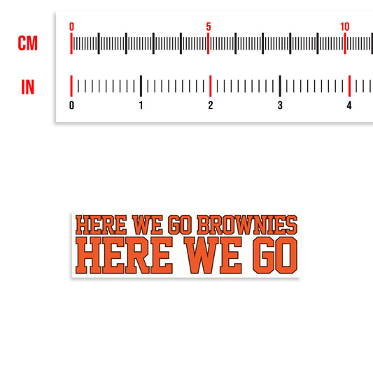 Here We Go Brownies Sticker