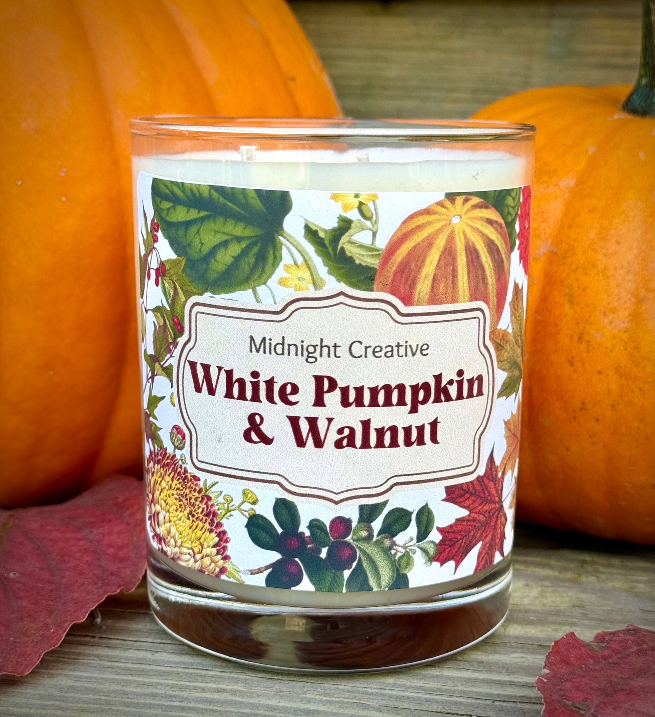 White Pumpkin and Walnut Candle