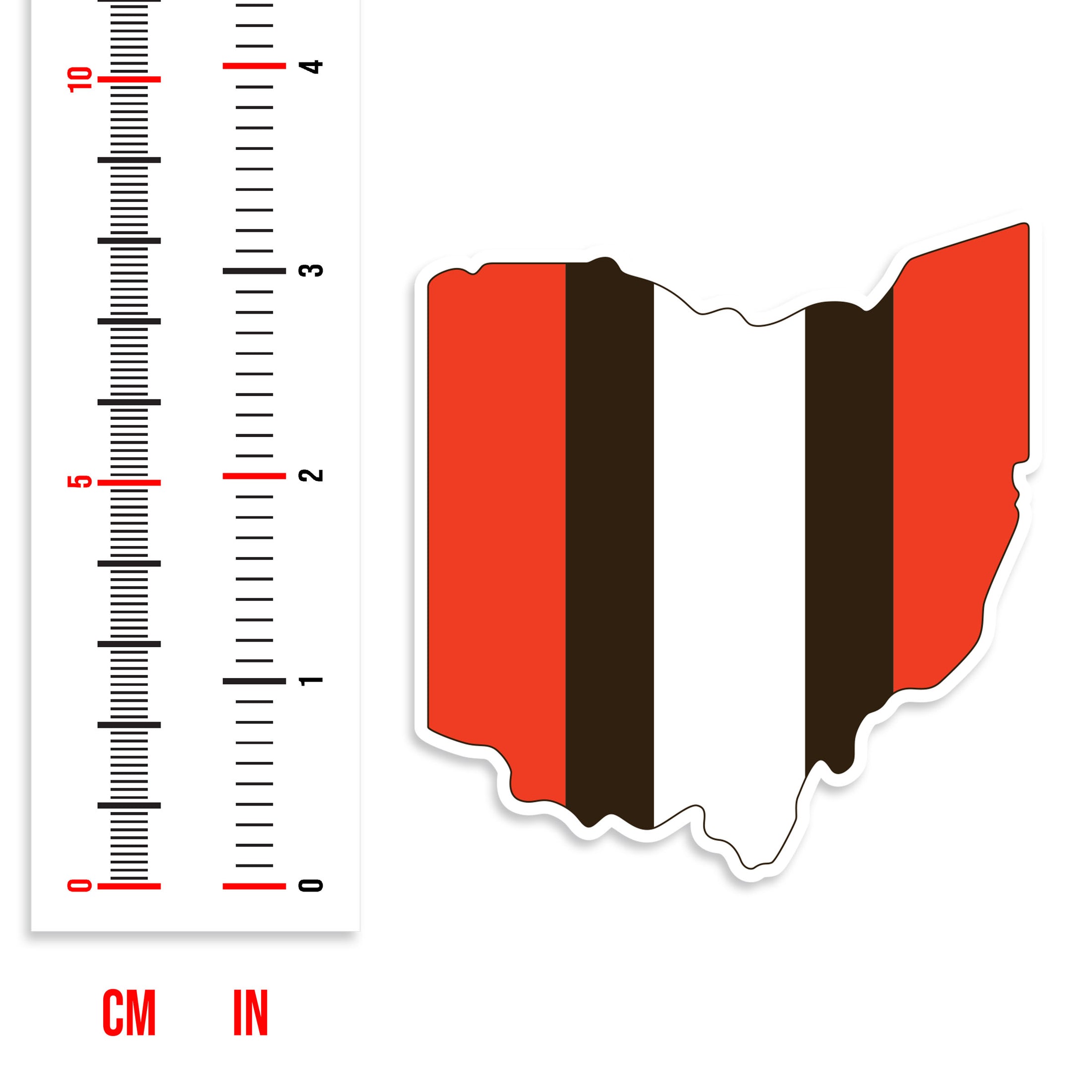 State of Ohio Browns Stripes