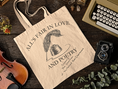 Load image into Gallery viewer, All's Fair In Love And Poetry Tote Bag
