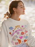 Load image into Gallery viewer, Amore Coquette Collage Graphic Sweatshirt
