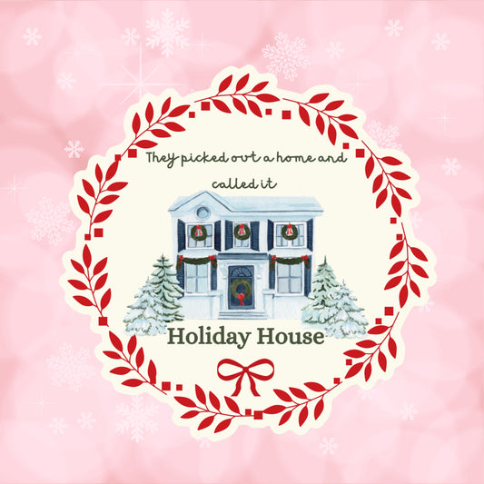 Holiday House Christmas Sticker