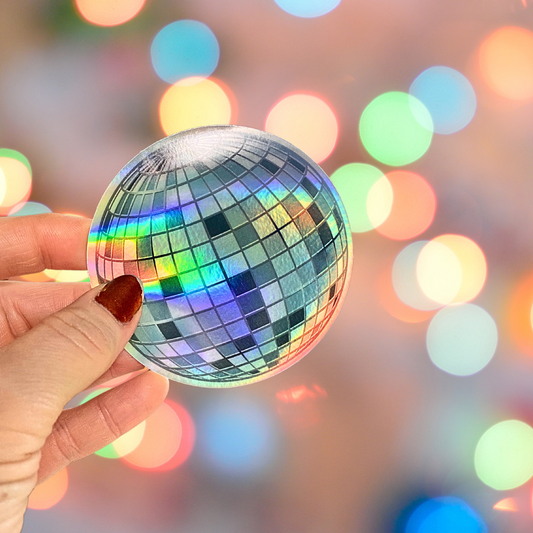 Holographic Mirror Ball Sticker